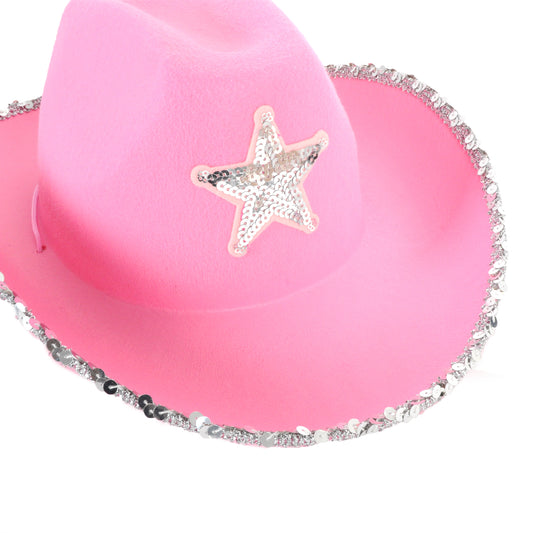 Star Cowboy Hat - Light Pink