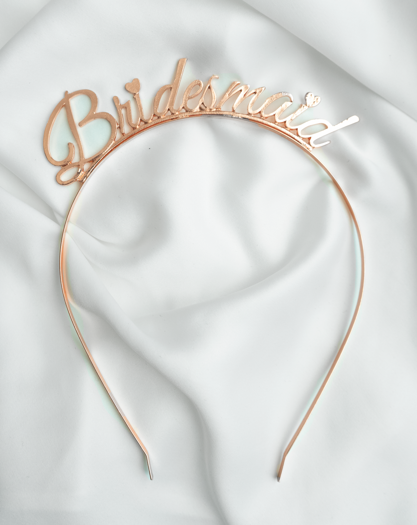 Bridesmaid headband- Rose Gold